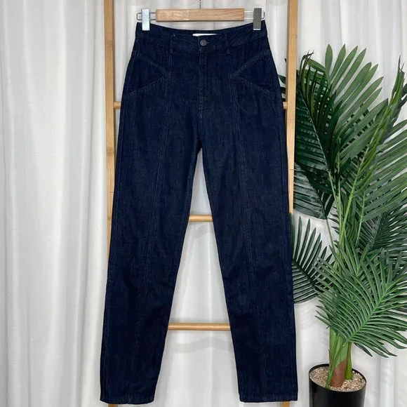SOLD Country Road Blue Denim Straight Leg Jeans Size 4 - Picture 2 of 9